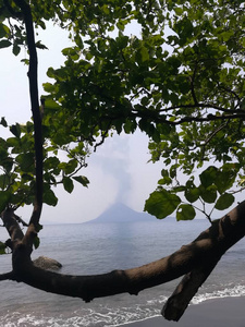 风景 海湾 火山 海岸 旅行 天空 夏天 波动 自然 美女