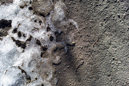  crust mud texture closeup blue gray earth  winter cold sp