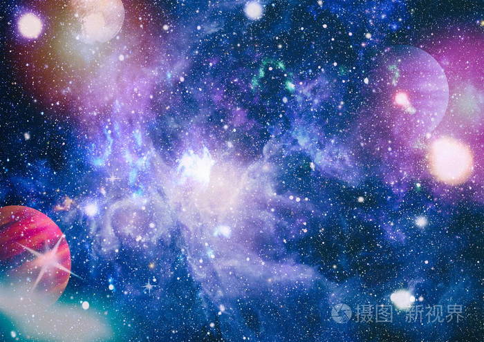 星云夜空星空彩虹色多色外层空间这张图片的元素由美国宇航局提供