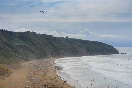 Incredible scenery of the beach of the Basque . Northern 