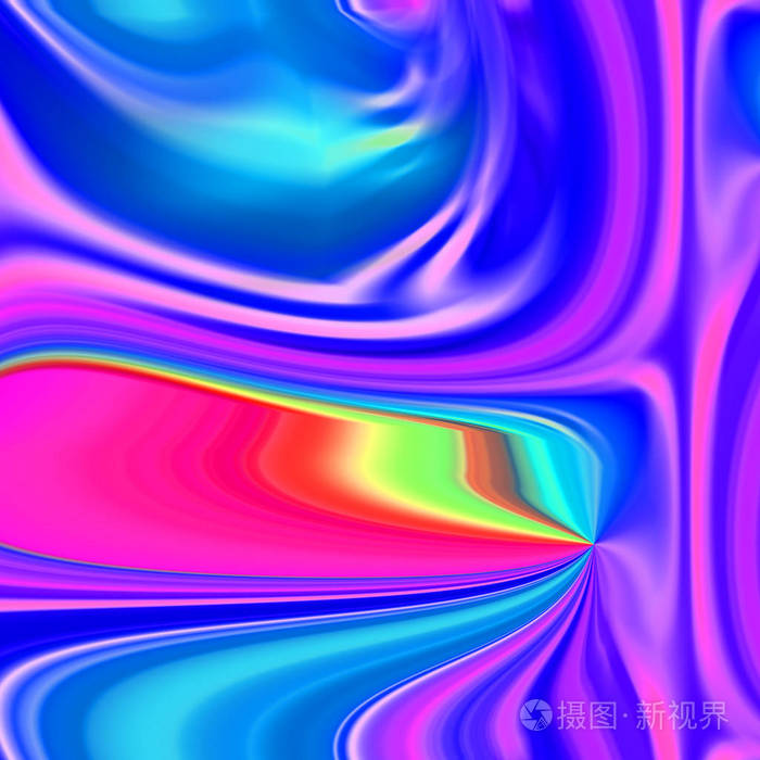 五颜六色的发光混合物