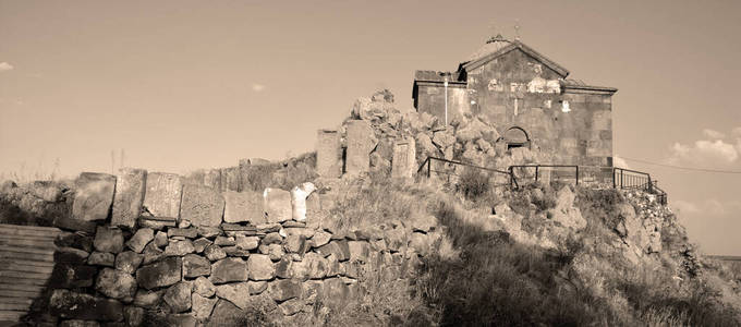 风景 天空 城市 地标 古老的 废墟 城堡 防御工事 外部