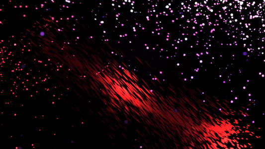 抽象的球红抽象的红紫色粒子在黑色背景上飞舞.动画.