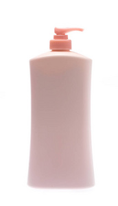 body lotion bottle isolated on white background 