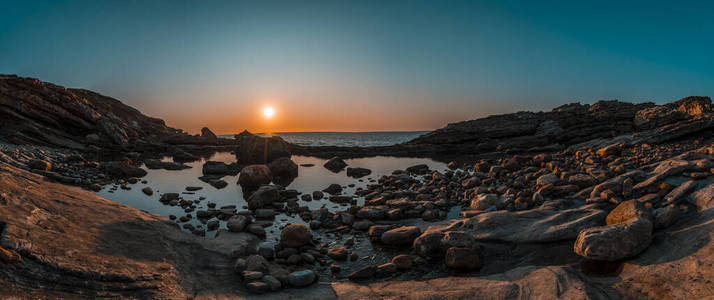 美丽的 黎明 傍晚 阳光 旅游业 海景 日落 自然 太阳