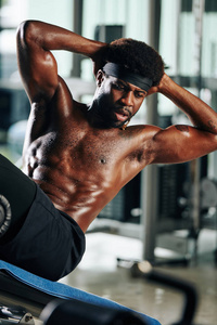 健身房 运动 肌肉 腹部 力量 男子气概 锻炼 运动员 信心