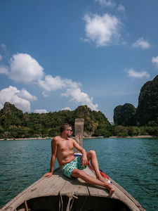 岩石 放松 亚洲 海洋 天空 太阳 假日 长尾 旅行 夏天