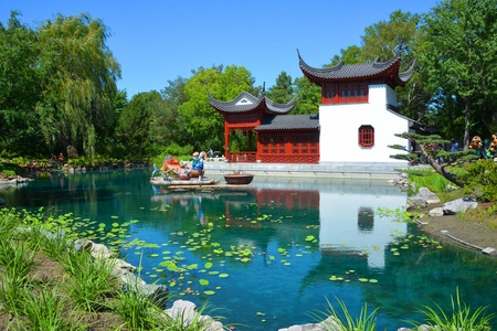 美丽的 夏天 花园 旅行者 风景 旅行 历史 地标 日本