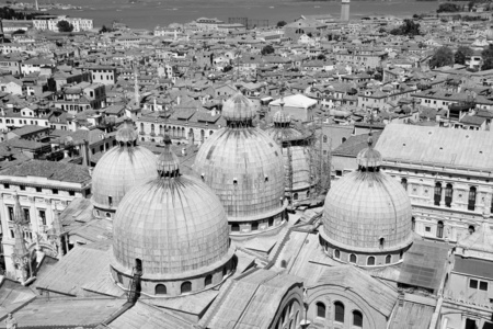 意大利语 建筑学 单色 地标 教堂 城市景观 穹顶 威尼斯