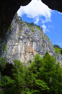 天空 山谷 阿尔卑斯山 自然 美丽的 峡谷 夏天 高的 岩石