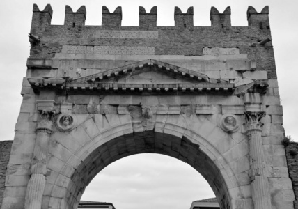 里米尼 古老的 要塞 意大利 罗马 建筑 建筑学 遗产 欧洲