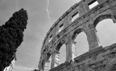 欧洲 意大利语 圆形剧场 旅游业 古老的 建筑 旅行 拱门