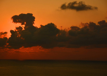 美女 美丽的 风景 自然 地平线 夏天 日出 暮光 海洋