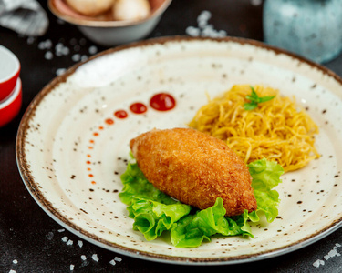 美味的 牛肉 番茄 美食家 西芹 油炸 营养 特写镜头 开胃菜