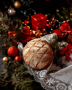 明星 冬天 礼物 圣诞节 甜的 传统 愉快的 面包 新的