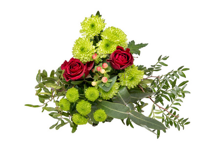 Flower bouquet isolated. Bouquet of beautiful fresh flowers top 