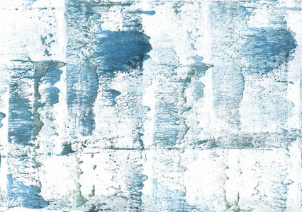 蓝色污渍。抽象水彩背景。绘画质感