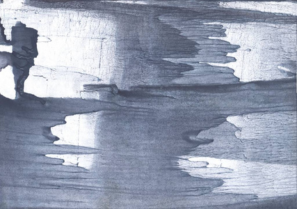 钢灰色的污渍。抽象水彩背景。绘画质感