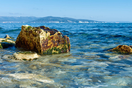 岩石 悬崖 美丽的 欧洲 天空 海岸 海景 场景 波动 海岸线