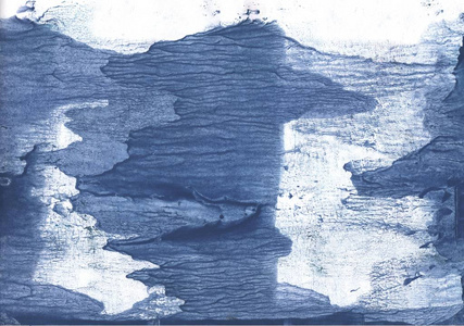 深蓝色水彩图片