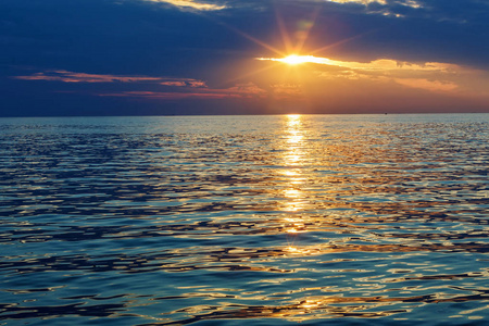 亚得里亚海的日落