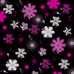 纹理 粉红色 紫色 插图 雪花 花的 自然 复古的 颜色