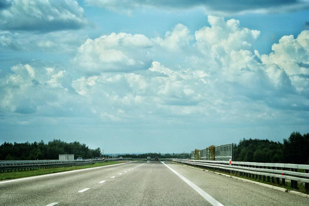 空的 高速公路 沥青 国家 风景 运输 夏天 开车 日出