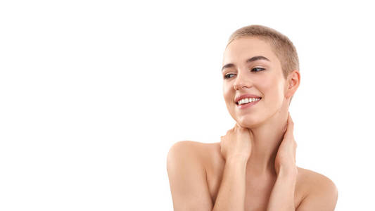 性感美女夹脖子图片