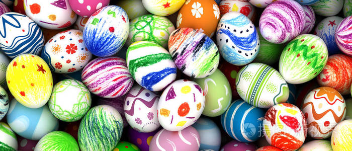 彩绘复活节彩蛋照片-正版商用图片29poae-摄图新视界