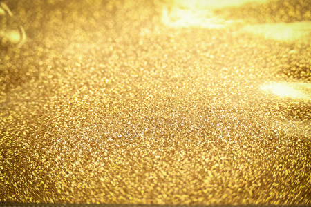 抽象奢华配以金光灿烂,空旷的地板设计展示背景照片