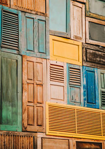颜色 古董 木材 泰国 外部 建筑 框架 文化 大门 建筑学