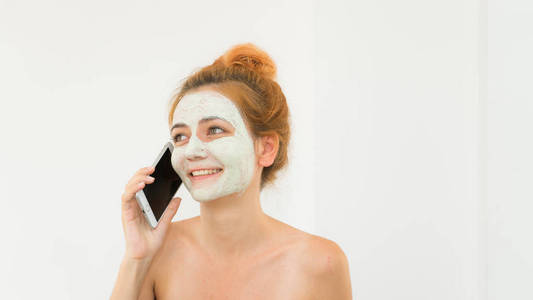 皮肤科 面罩 电话 演播室 治疗 洗澡 毛巾 水疗中心 面具