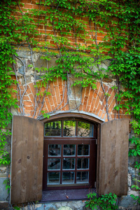 建筑学 框架 窗口 复古的 木材 建筑 房子 纹理 古董