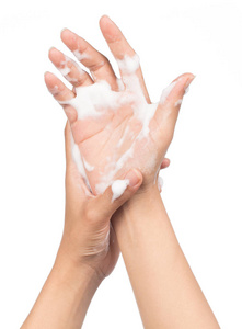 女孩 护肤品 皮肤 洗手液 起泡 人类 医疗保健 照顾 手指