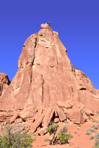 形成 孤独 风景 岩石 旅游业 美国 拱门 西南 侵蚀 腐蚀