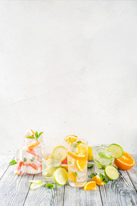 柑橘 食物 柠檬 鸡尾酒 薄荷 聚会 自制 夏天 健康 柠檬水