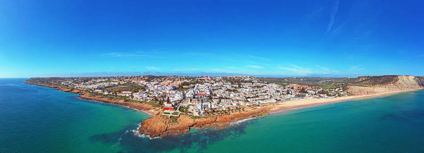 美丽的 夏天 海洋 旅游业 海湾 葡萄牙 房屋 海滨 波动