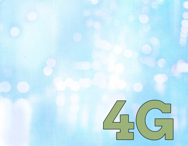 写笔记显示4G。商业照片显示移动通信标准无线互联网接入速度更快。