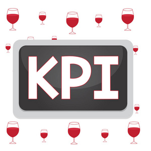 专业关键绩效指标显示kpi的文本符号.