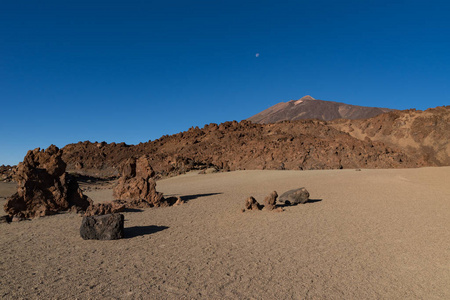 旅游业 形成 碎片 火山 特内里费 西班牙 矿物 沙漠 小山