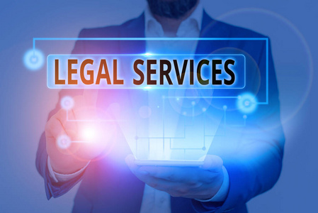 笔迹文字书写法律服务。指任何涉及法律或法律相关事务的服务。