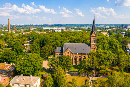 大教堂 地标 耶稣 外部 拉脱维亚 城市 全景图 里加 寺庙