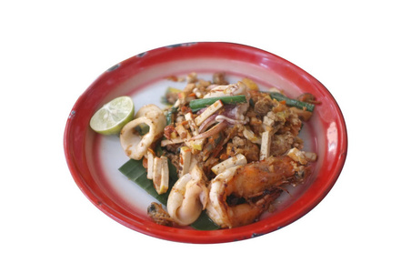 午餐 热的 泰国 石灰 亚洲 烹饪 食物 餐厅 鸡蛋 油炸