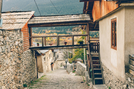 风景 夏天 旅游业 旅行 美丽的 山谷 高的 屋顶 建筑学