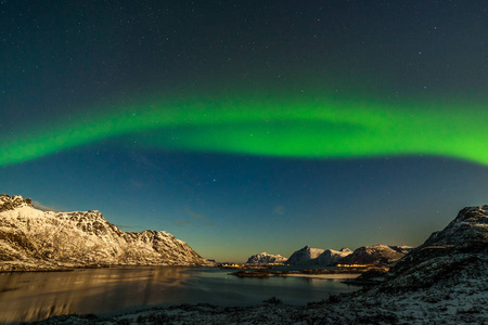 天空 挪威 天文学 观光 海洋 气氛 冬天 北极光 狩猎