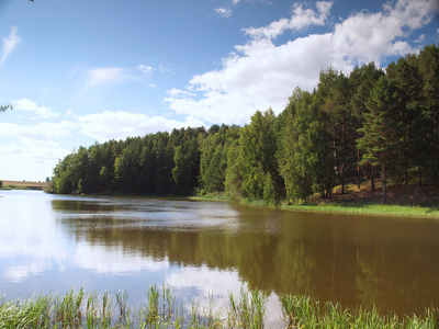 风景 公园 自然 俄罗斯 天空 池塘 夏天 秋天 乌拉尔