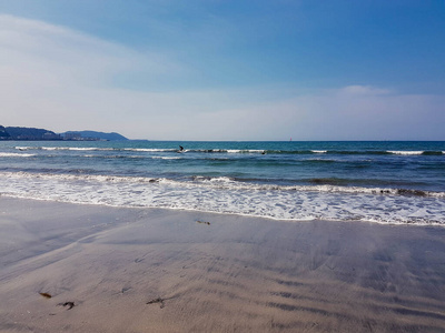 美丽的 日本 海洋 海景 夏天 地平线 假日 风景 天空