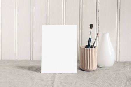 刷杯子空白纸卡,邀请样机.