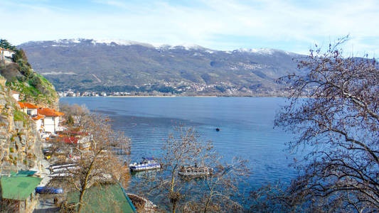 马其顿奥赫里德湖，风景秀丽