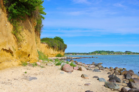 梅克伦堡 悬崖 风景 鲁根 高的 德国 欧洲 波罗的海 海滩